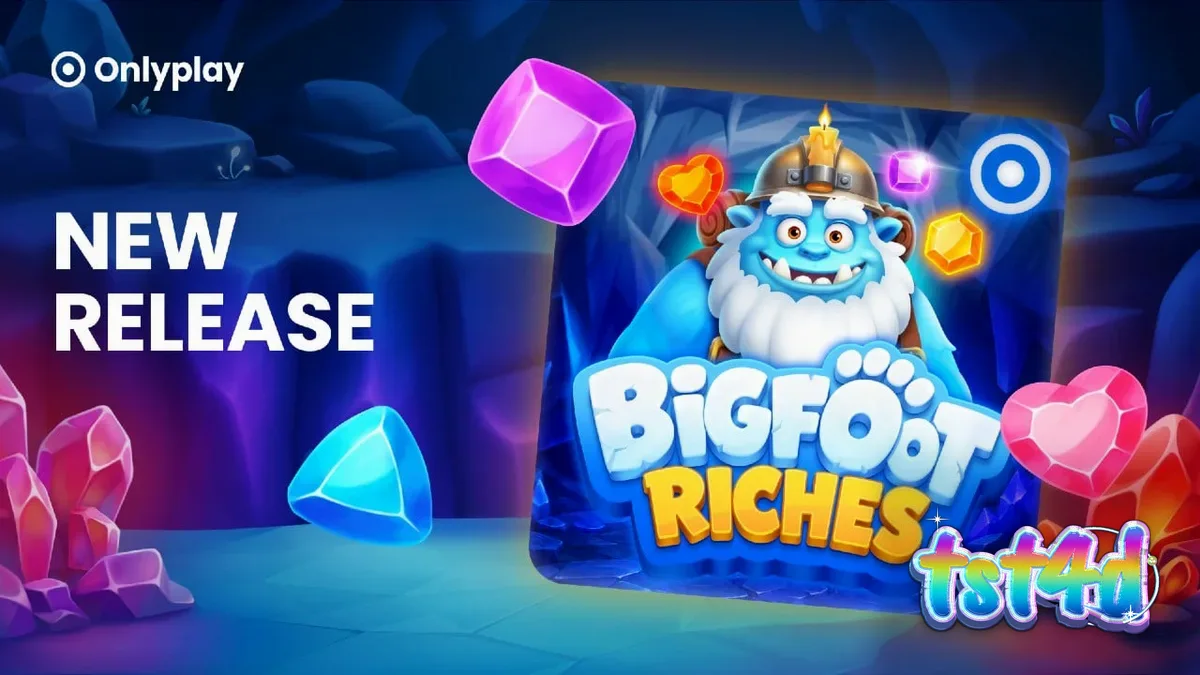 Pemandangan musim dingin dalam permainan slot Bigfoot Riches